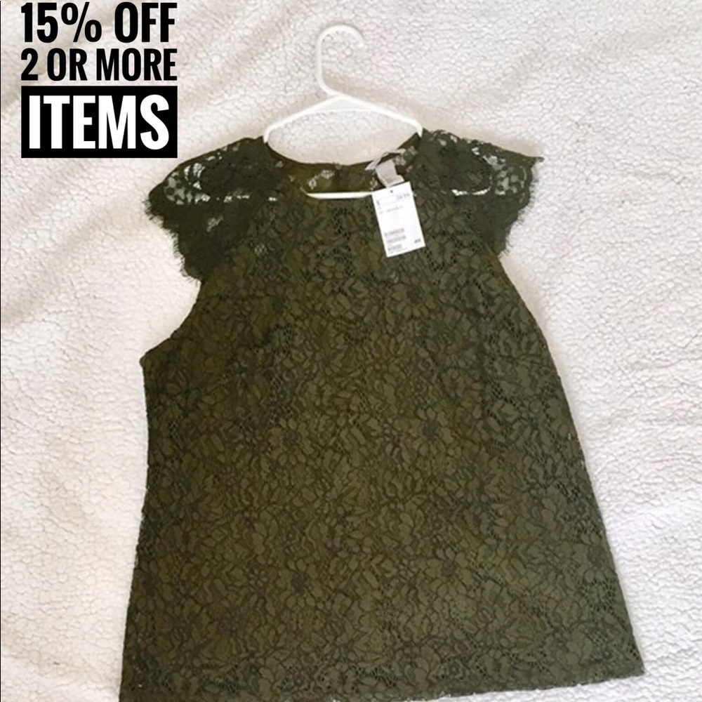 H&M Green Blouse